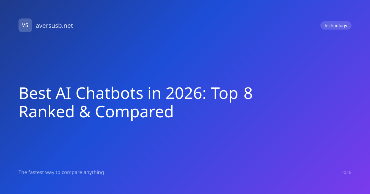 Best AI Chatbots 2026: Top 8 Compared (ChatGPT vs Claude vs Gemini ...